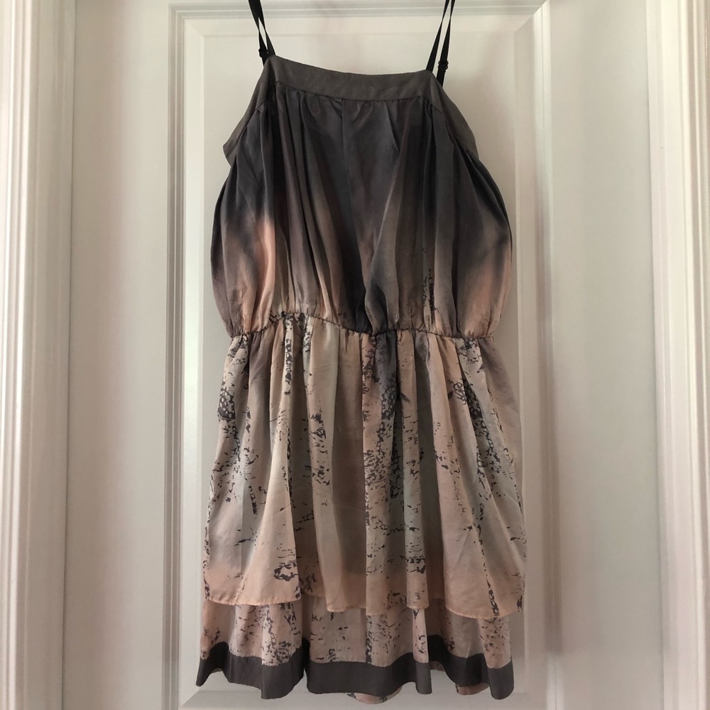 Boutique Pink & Gray Dresd